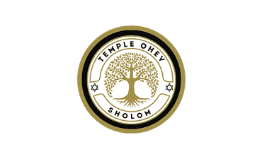 Logo of Temple Ohev Sholom featuring a tree symbol.