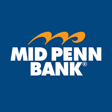 Mid Penn Bank logo with orange swooshes